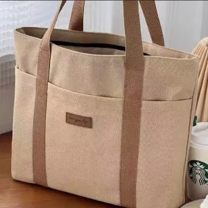 Thickened And Easy Versatile Bag, Commuter Canvas Tote, Shoulder Bag for Students Attending Classes